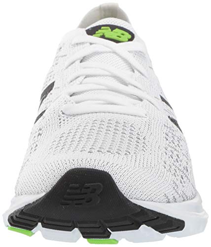 New Balance 890v7 - Zapatillas de running para hombre, Blanco (Blanco/Negro/Rgb Verde), 38.5 EU