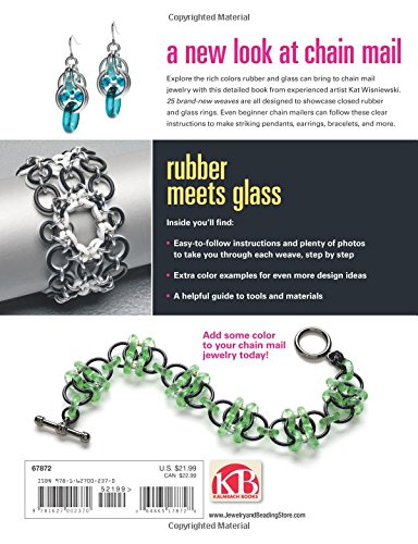 New Connections in Chain Mail Jewelry with Rubber and Glass Rings