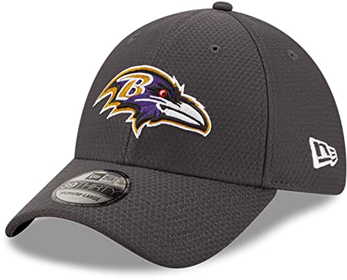 New Era Baltimore Ravens Hex Tech 39THIRTY Flex Fit - Gorra, color gris oscuro