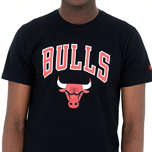 New Era Chicago Bulls Blk Camiseta de Béisbol, Sin género, Multicolor, M