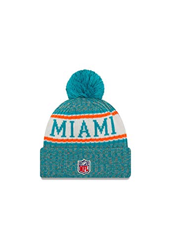 New Era NFL Miami Dolphins Authentic 2018 Sideline Sport Bobble Knit