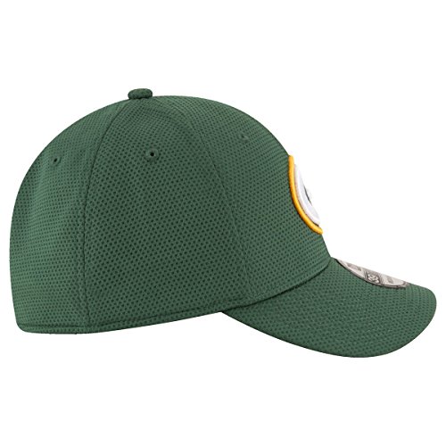 New Era Sideline Tech 39Thirty Grepac OTC Gorra Línea Green Bay Packers de Tenis, Hombre, M-L