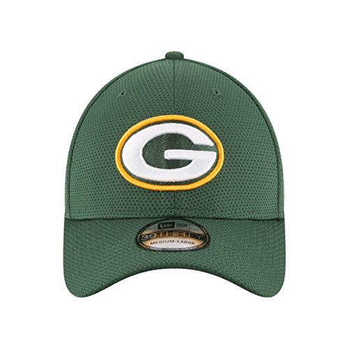 New Era Sideline Tech 39Thirty Grepac OTC Gorra Línea Green Bay Packers de Tenis, Hombre, M-L