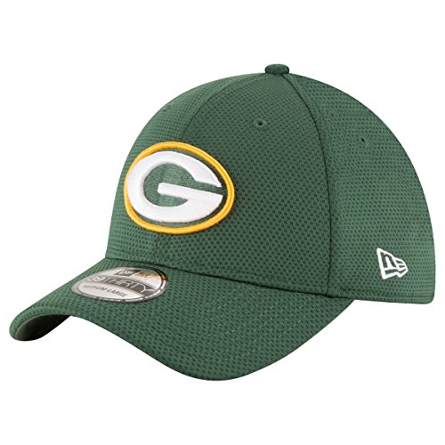 New Era Sideline Tech 39Thirty Grepac OTC Gorra Línea Green Bay Packers de Tenis, Hombre, M-L