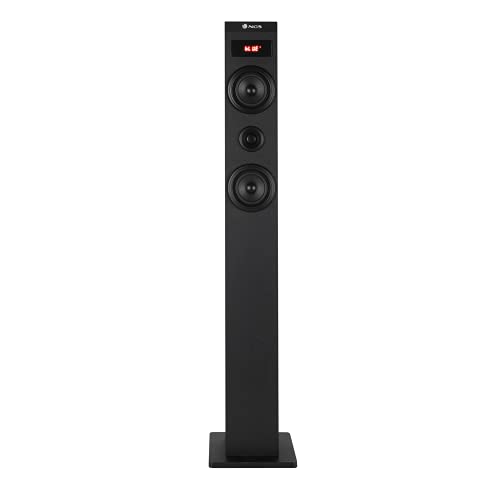 NGS Sky Charm 2.1- Torre de Sonido Bluetooth 80W con Entrada Óptica, USB, Radio FM y AUX IN