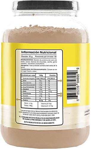 NI UNA DIETA MÁS Reduce el Abdomen con Proteína para Quitar la Ansiedad por Comer (para Niños y Adultos) sabor chocolate