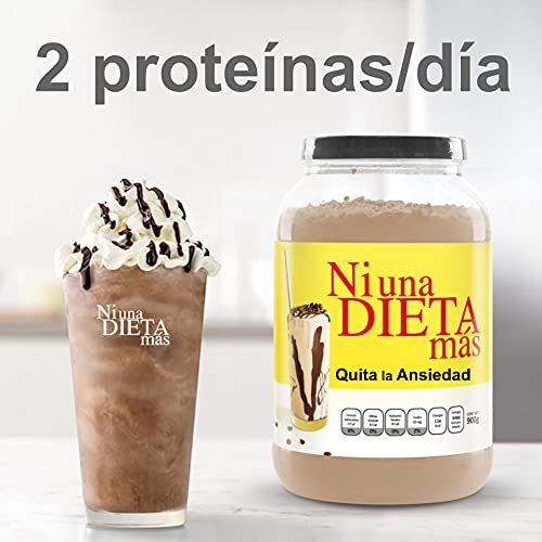 NI UNA DIETA MÁS Reduce el Abdomen con Proteína para Quitar la Ansiedad por Comer (para Niños y Adultos) sabor chocolate