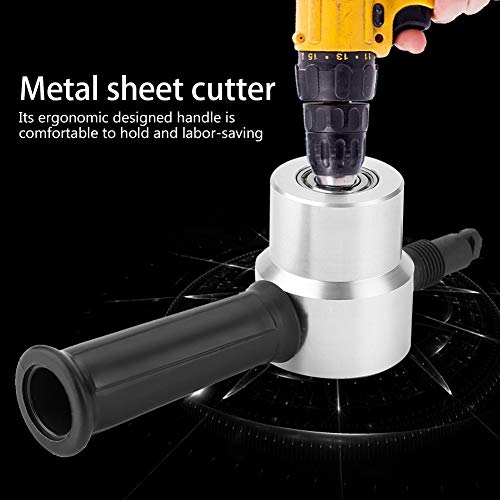 Nibbler Cutter - Herramienta de corte de metal, Power Drill Nibbler, Double Head Metal Cutter for reparación de automóviles Mantenimiento