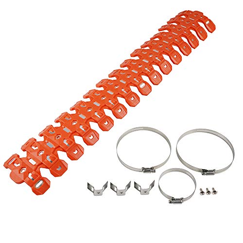 NICECNC Naranja Tubo de silenciador de Escape Protector de Cubierta de Escudo térmico Compatible con KTM SX XC XCW XC-W TPI XC-W Six Days XC-W TPI Six Days 125 250 300 Beta X-Trainer 300 YZ125 250