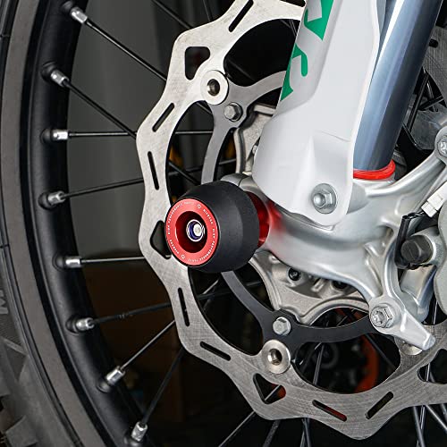 NICECNC Protector de Horquilla Deslizante del Eje Delantero Protector Crash Pad Compatible with Beta 2T 125 200 250 300 RR Enduro Racing 350 430 480 4T 500 430 RR-S 450RR 520RS 450RS Enduro