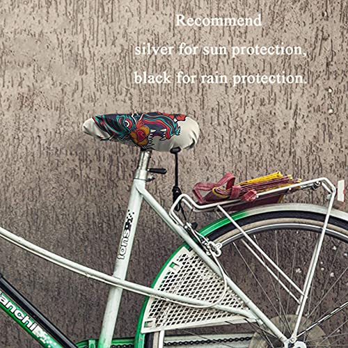 Nicokee Panther Head - Funda para asiento de bicicleta, diseño de flecha, tatuaje, flor de tigre