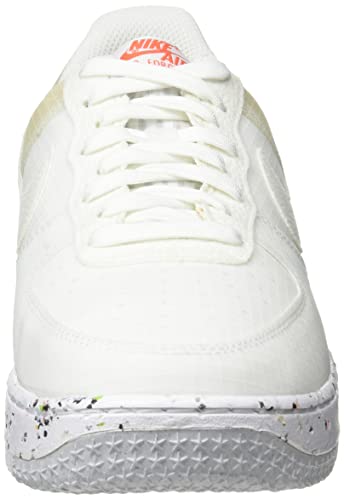 Nike Air Force 1 Crater, Zapatillas de bsquetbol Mujer, Blanco, Blanco y Naranja, 39 EU