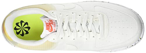 Nike Air Force 1 Crater, Zapatillas de bsquetbol Mujer, Blanco, Blanco y Naranja, 39 EU