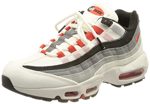 Nike Air MAX 95, Zapatillas para Correr Hombre, Summit White Chile Red Off Noir, 44.5 EU