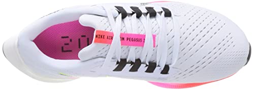 Nike Air Zoom Pegasus 38 T, Zapatillas para Correr Mujer, White/Black-Football Grey-Pink, 38.5 EU