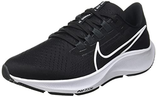 Nike Air Zoom Pegasus 38, Zapatos para Correr Mujer, Black/White-Anthracite-Volt, 41 EU