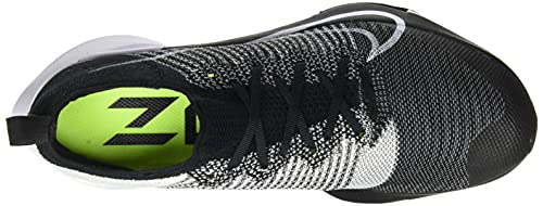 Nike Air Zoom Tempo Next% FK, Zapatillas para Correr Hombre, Black/White/Volt, 43 EU