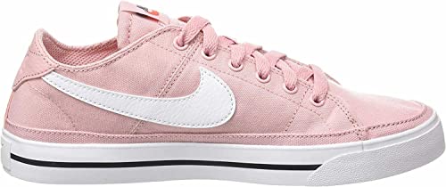 Nike Court Legacy Cnvs, Zapatos Mujer, Pink Glaze/White-Black-Team Or, 40 EU