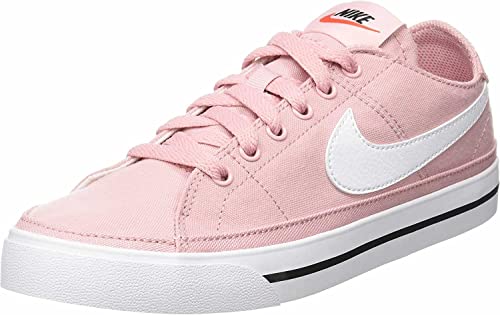 Nike Court Legacy Cnvs, Zapatos Mujer, Pink Glaze/White-Black-Team Or, 40 EU