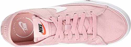 Nike Court Legacy Cnvs, Zapatos Mujer, Pink Glaze/White-Black-Team Or, 40 EU