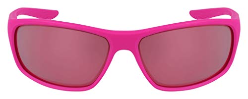 Nike EV1157-660 - Gafas de sol efecto espejo, con montura color fucsia rosa, lente tintada en gris y rosa claro, 58/13/118