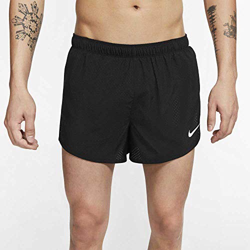 NIKE M NK DF Fast 4IN Short Shorts, Black/Reflective silv, Mens