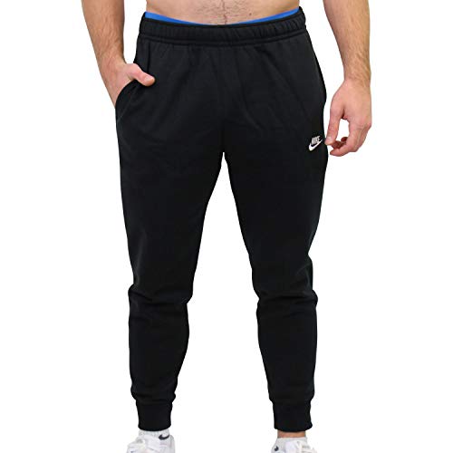 NIKE M NSW Club Jggr BB Sport Trousers, Hombre, Black/Black/White, M