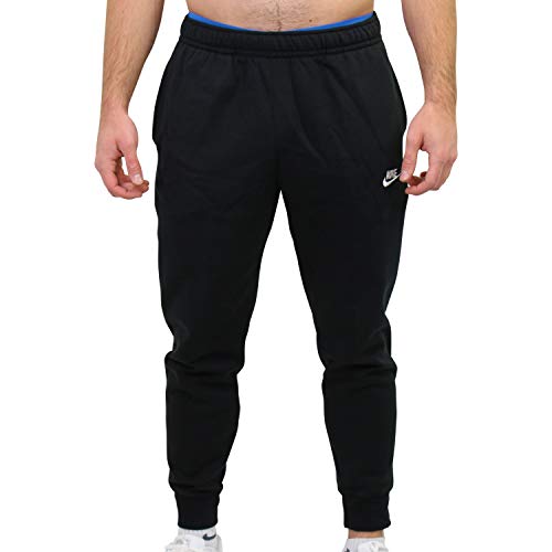 NIKE M NSW Club Jggr BB Sport Trousers, Hombre, Black/Black/White, M