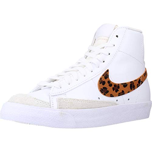 Nike - Nike Woman Blazer Mid '77 Leopard DA8736 101 - DA8736 101 - EU 39 - US 8 - UK 5.5 - CM 25, Bianco