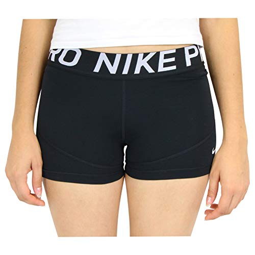 NIKE NP Short Pantalones Cortos, Mujer, Negro (Black/Black/White), L