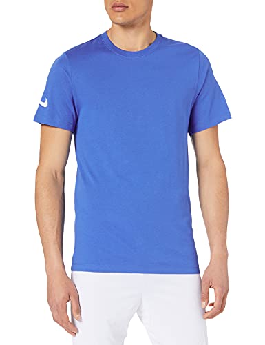 NIKE, Park20, Camiseta De Manga Corta, Azul Real/Blanco, 2XL, Hombre