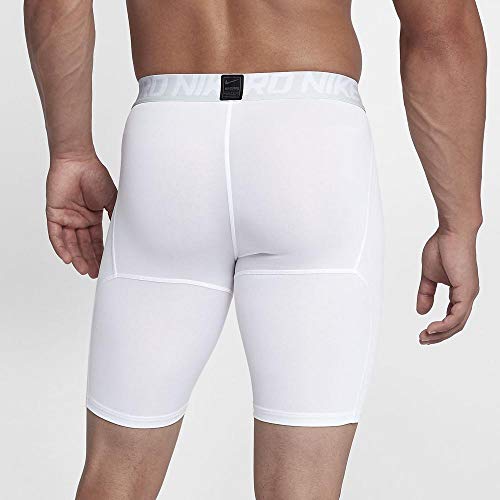 NIKE Pro Pantalones Cortos, Hombre, Blanco (White/Pure Platinum/Black), S