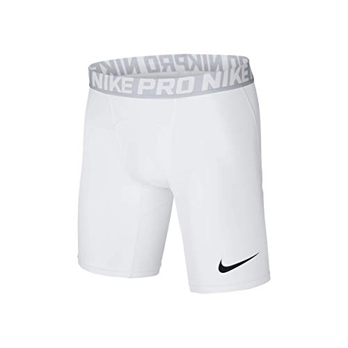 NIKE Pro Pantalones Cortos, Hombre, Blanco (White/Pure Platinum/Black), S