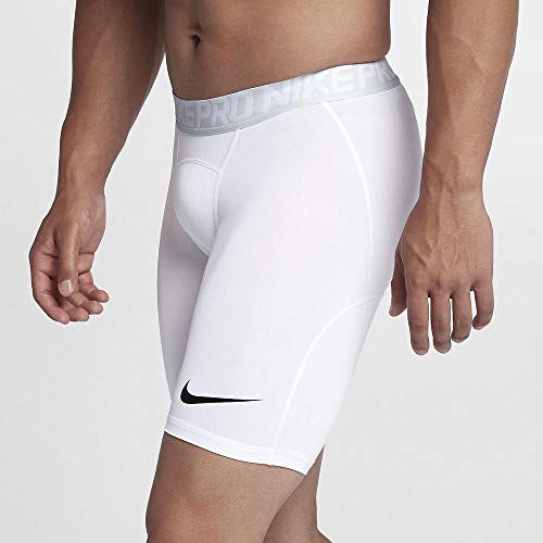 NIKE Pro Pantalones Cortos, Hombre, Blanco (White/Pure Platinum/Black), S