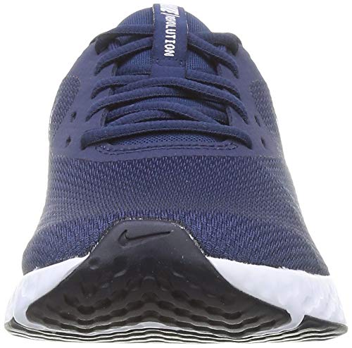 Nike Revolution 5, Zapatillas Hombre, Midnight Navy/White/Dark Obsidian, 44 EU