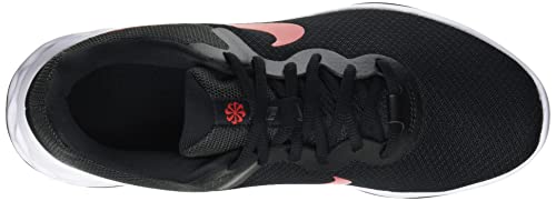 Nike Revolution 6, Road Running Shoe Hombre, Black/University Red-Anthracite, 44 EU