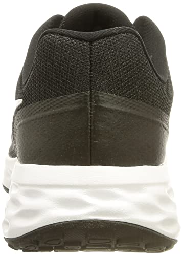 Nike Revolution 6, Road Running Shoe Hombre, Black/White-Iron Grey, 44.5 EU