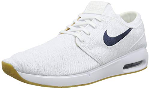 Nike SB Air MAX Janoski 2, Zapatillas Hombre, White/Obsidian/Celestial Gold/Gum Lt Brown, 38.5 EU