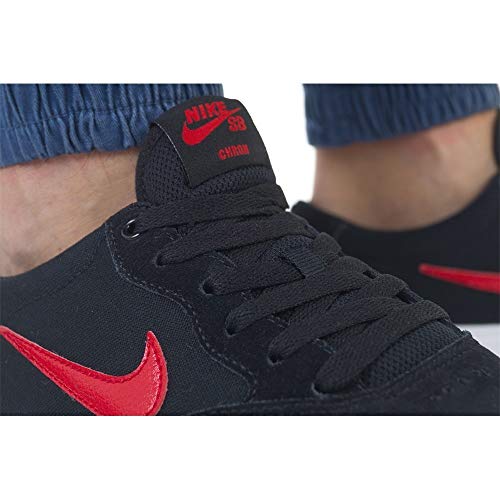 Nike SB Chron SLR, Sneaker Unisex Adulto, Negro/University Red, 40 EU