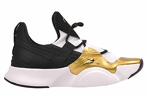 Nike Superrep Groove, Zapatillas para Correr Mujer, White Black Mtlc Gold Coin Bla, 37.5 EU