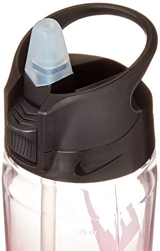 NIKE TR HYPERCHARGE Straw Bottle Graphic 24OZ Botella Fitness y Ejercicio, Adultos Unisex, Multicolor (PinGreWhi), Talla Única