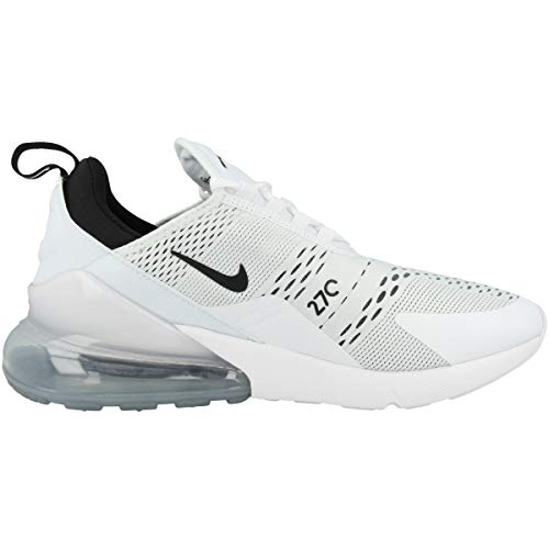 Nike W Air MAX 270, Zapatillas de Running Mujer, Blanco White Black White 100, 40.5 EU