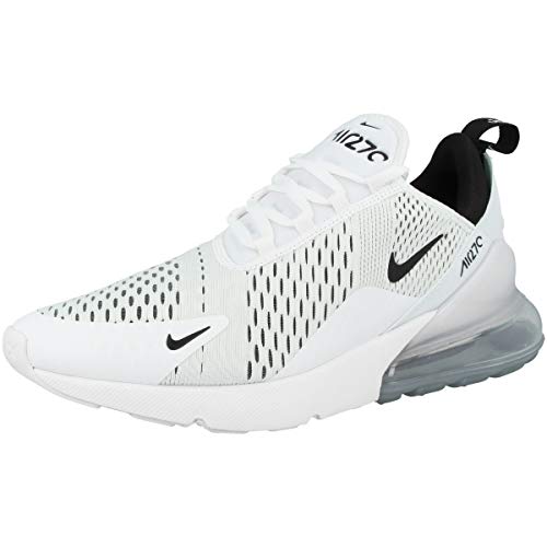 Nike W Air MAX 270, Zapatillas de Running Mujer, Blanco White Black White 100, 40.5 EU