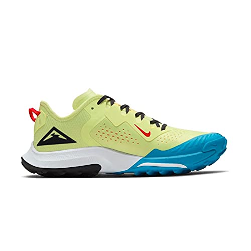 Nike W Air Zoom Terra Kiger 7, Zapatillas para Correr Mujer, Limelight Off Noir Laser Blue Dk Sulfur Chile Red, 38.5 EU