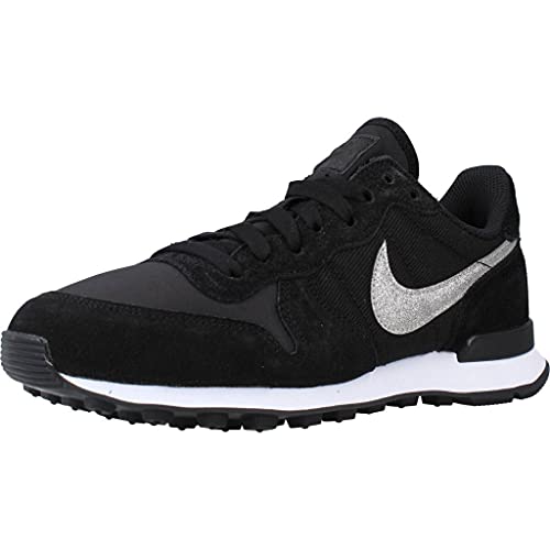 Nike W Internationalist, Zapatillas Mujer, Negro (Black/Black/White 001), 41 EU