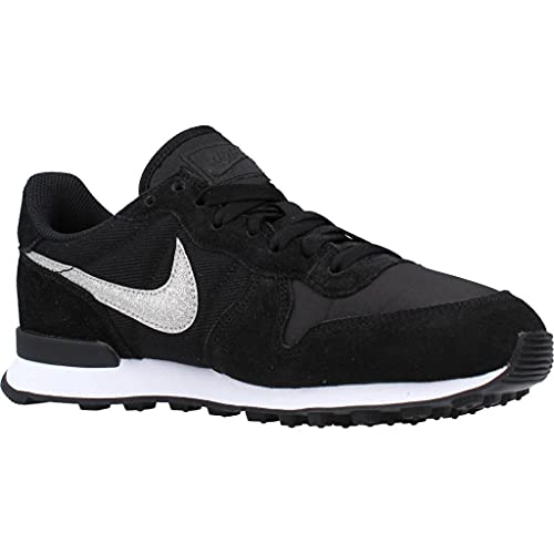 Nike W Internationalist, Zapatillas Mujer, Negro (Black/Black/White 001), 41 EU