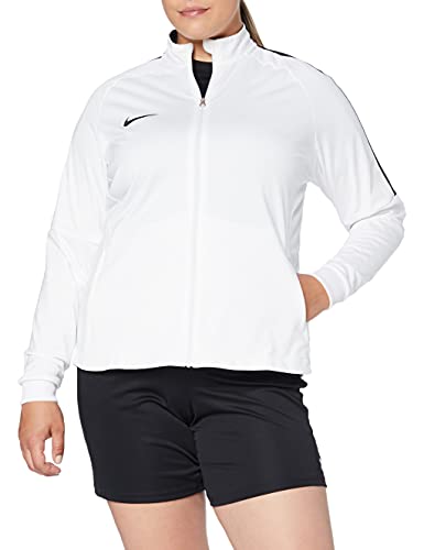 Nike W NK Dry Acdmy18 Trk Jkt K Sport jacket, Mujer, White/ Black/ Black, L