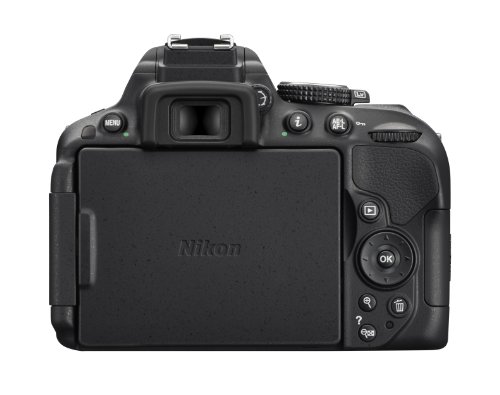 Nikon D5300 - Cámara réflex de 24.2 MP (Pantalla TFT LCD inclinable 3.2", Sensor CMOS DX, vídeo Full HD, AF dinámico con 39 Puntos, WiFi, GPS), Negro - Kit con Objetivo Nikkor AF-S DX VR 18-105 mm