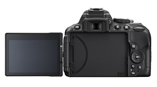 Nikon D5300 - Cámara réflex de 24.2 MP (Pantalla TFT LCD inclinable 3.2", Sensor CMOS DX, vídeo Full HD, AF dinámico con 39 Puntos, WiFi, GPS), Negro - Kit con Objetivo Nikkor AF-S DX VR 18-105 mm