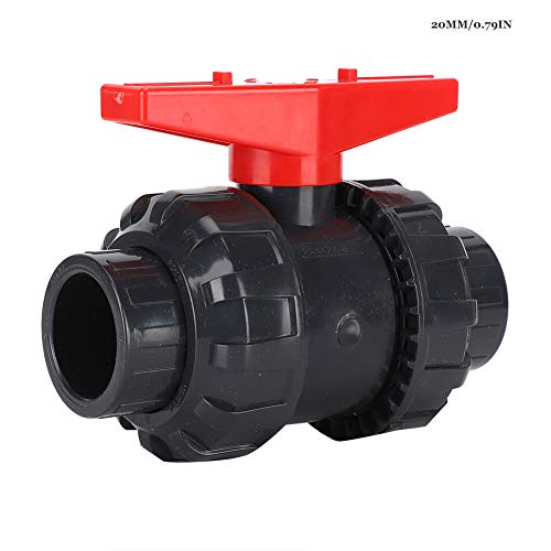 Nimomo Válvula de Filtro de Fondo de Acuario - Conexión rápida de PVC Filtro de Fondo de Acuario Válvula de Conector de tubería de Agua Accesorio para Tanques de Peces(20mm/0.79in-Gris)